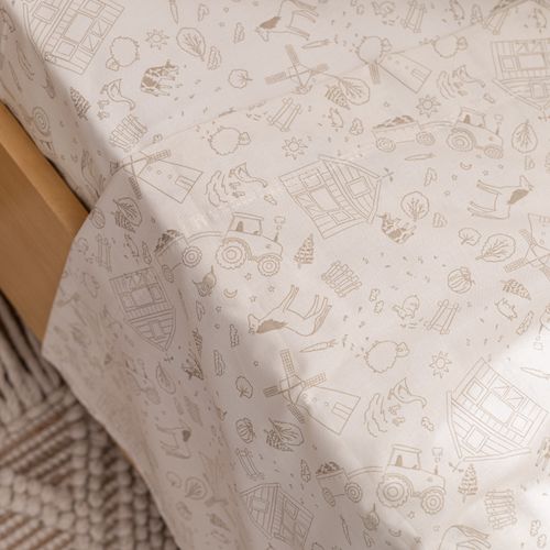 Juego de Sábanas Cuna Funcional Algodón Granero