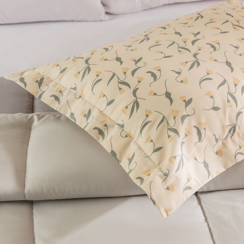 Funda de Almohadón Con Pestañas Tulipán Simple