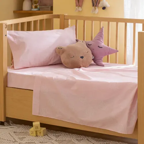 Juego de Sábanas Cuna Algodón Blend Ostra