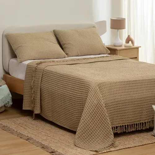 Cubrecama King Rústico Waffle