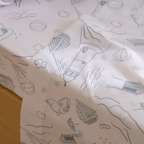 Juego de Sábanas Cuna Funcional  Algodón Blend Faro