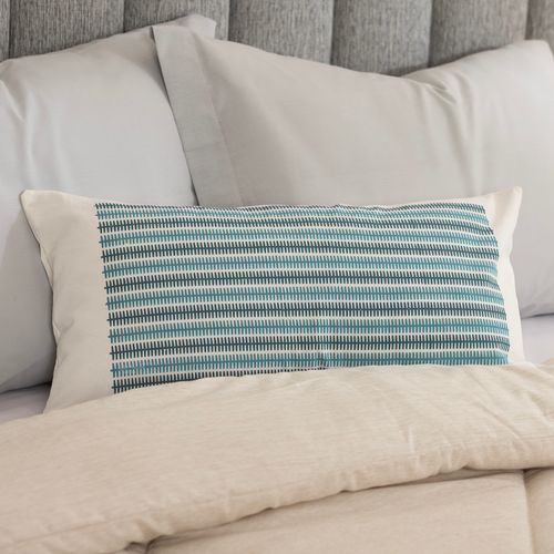 Funda de almohadón Navy Rayas