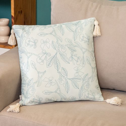 Funda de Almohadón con Flecos Cherry Leaves