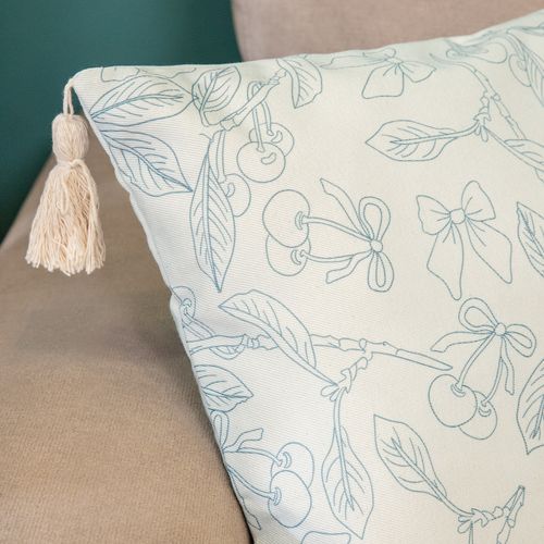 Funda de Almohadón con Flecos Cherry Leaves
