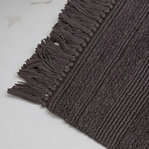 Alfombra de Baño Rayas y Flecos