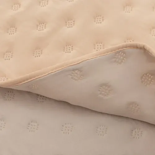 Cubrecama Queen Reversible Heatpress Redondo