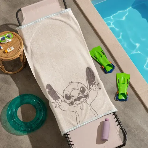 Toallón Playero de Algodón Disney Stitch Cute