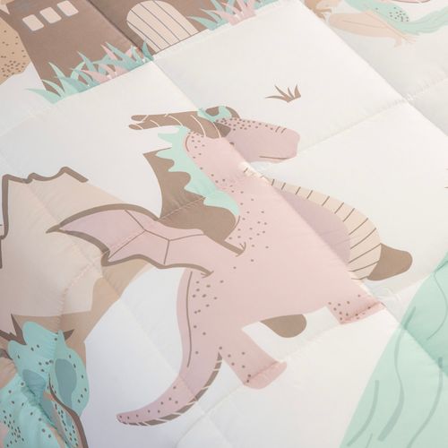 Acolchado 1 Plaza Reversible Mundo de Ensueño