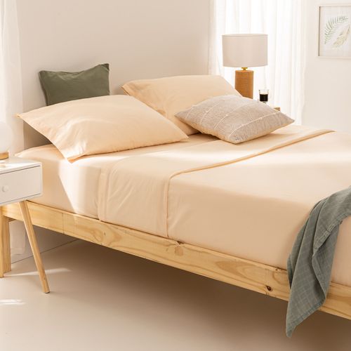 Juego de Sábanas King Algodón Liso