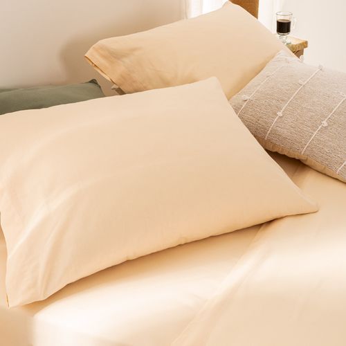 Juego de Sábanas King Algodón Liso