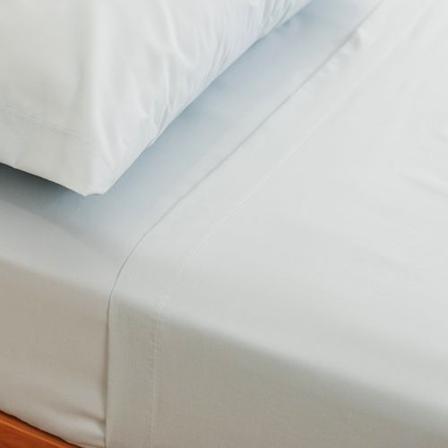Juego de Sábanas Extra Queen Algodón Blend Liso