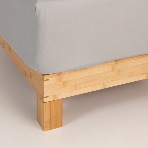 Sábana Ajustable 1 Plaza Algodón Blend Lisa