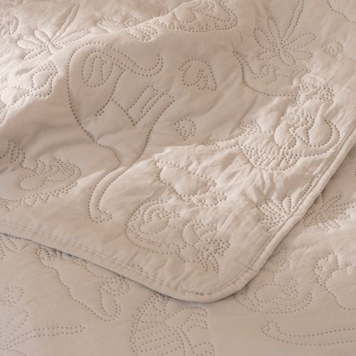 Cubrecama 1 Plaza Reversible Dinosaurios Labrado