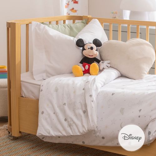 Acolchado Disney Cuna Funcional Desmontable Mickey y Estrellitas