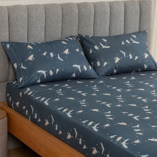 Juego de Sábanas Queen Gaviotas