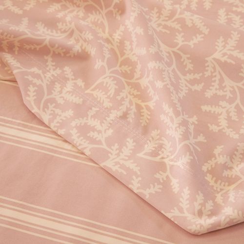 Juego de Sábanas 1 Plaza Extra Suaves Hojas Oxalis