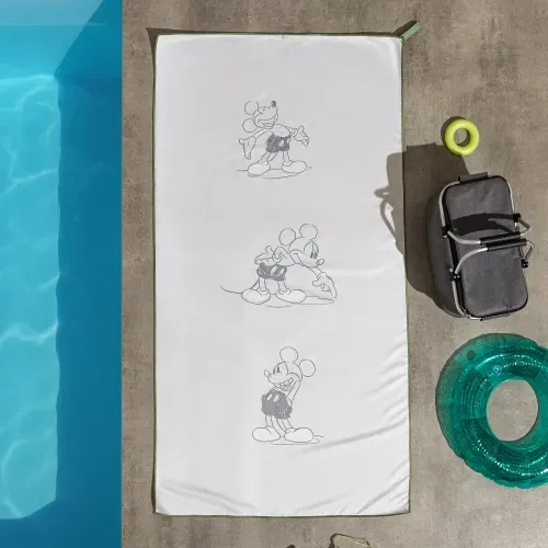 Toallón de Secado Rápido Disney Mickey Ilustrado