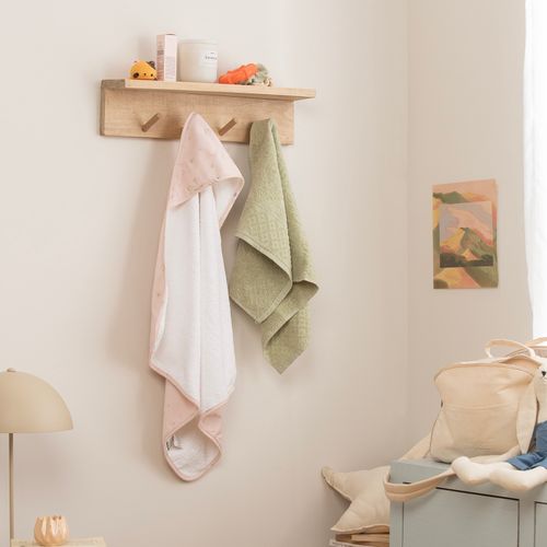 Bata de Baño de Bebé Grande con Capucha de Jersey Familia Patitos