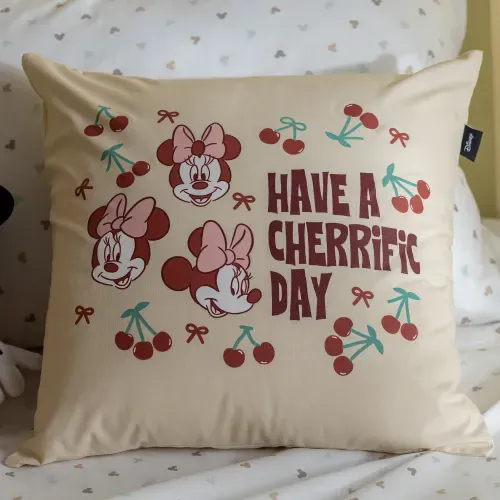 Funda de Almohadón Algodón Disney Minnie Cherry