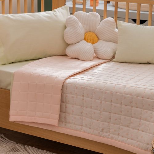 Cubrecama Cuna Reversible Florcitas