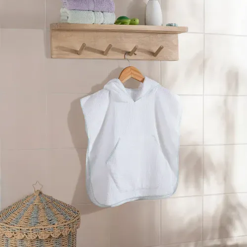 Bata Poncho Infantil con Capucha Velour