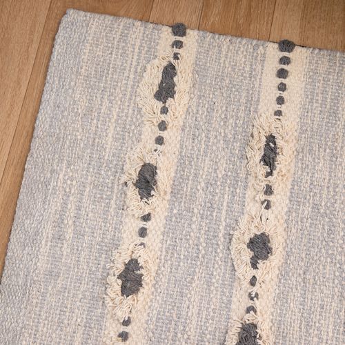 Alfombra de Algodón Texturada con Relieve