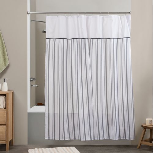 Cortina de Baño con Ojal Raya Espiga