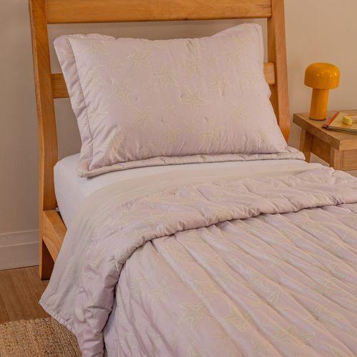 Cubrecama 1 Plaza Reversible Estrellas