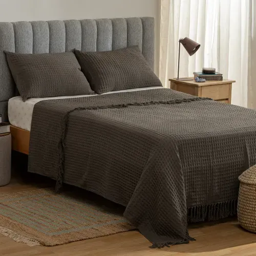 Cubrecama King Rústico Waffle