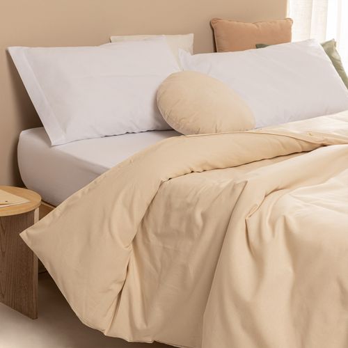 Funda de Acolchado King de Algodón Panamá Lisa