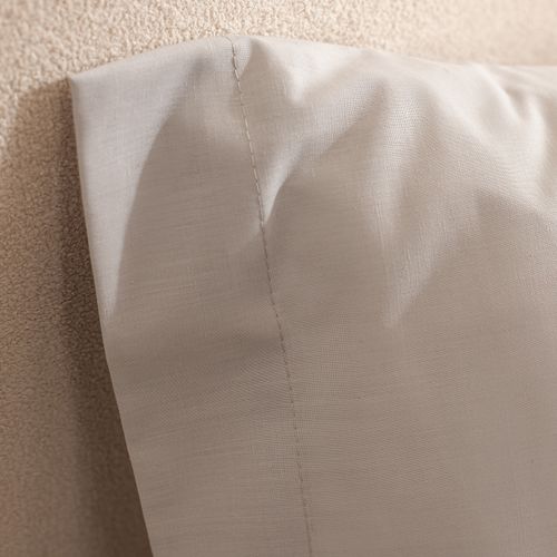 Funda de Almohada Queen Algodón Blend Lisa