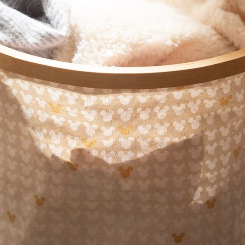 Laundry Cesto de Ropa Plegable Bambú de Disney Mickey