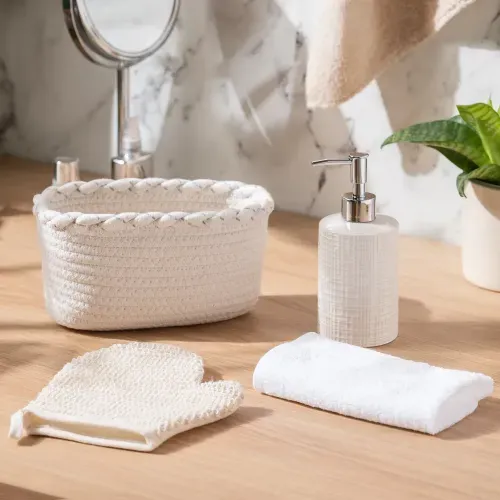 Set de 4 Piezas Regalo para Baño Rústico