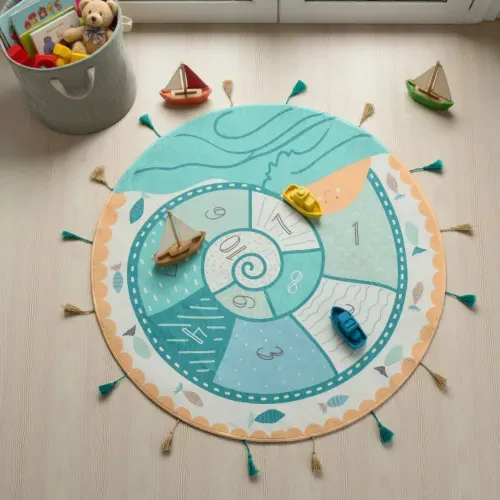 Alfombra Circular Infantil Caracol
