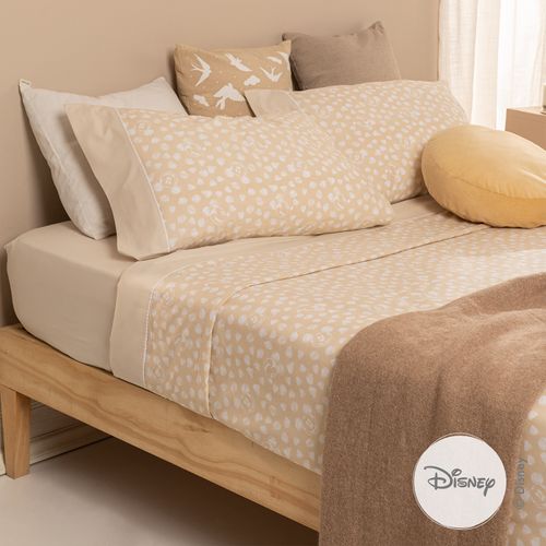Juego de Sábanas Queen Algodón Disney Mickey Crayón