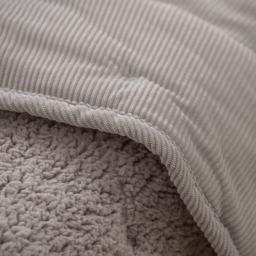 Acolchado Cuna Liso de Corderoy y Corderito