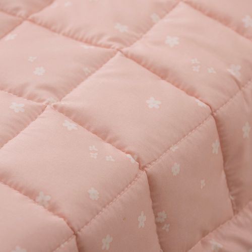 Acolchado Cuna Funcional Flores Doradas