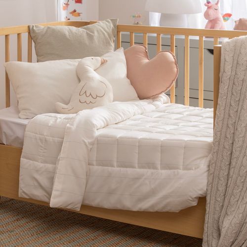 Acolchado Cuna Reversible Rayado Sutil