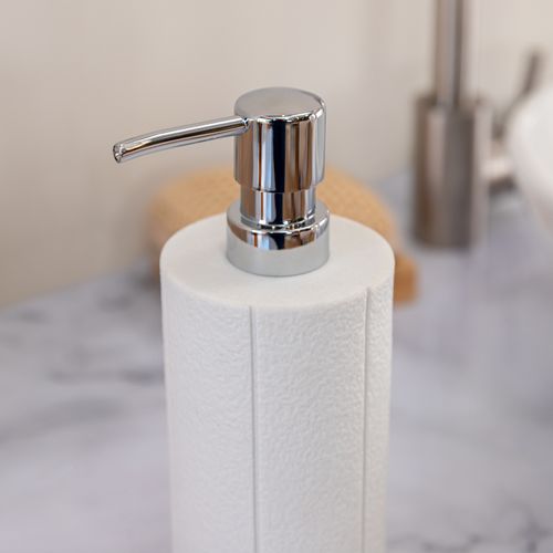 Dosificador de Jabón Líneas Verticales con Bambú