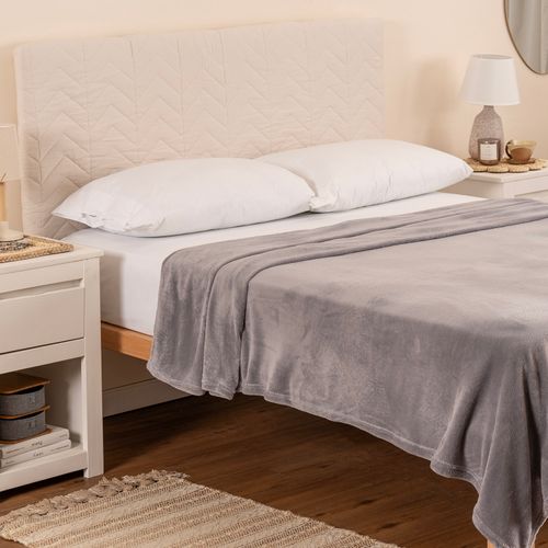 Frazada King Plush y Polar Liso