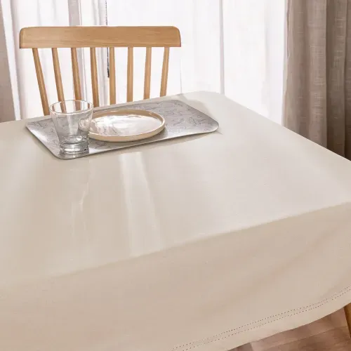 Mantel Chico Rectangular Liso con Vainilla