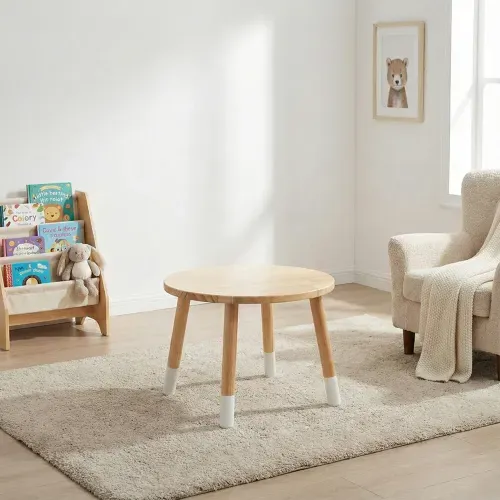Mesa Infantil Redonda de Madera