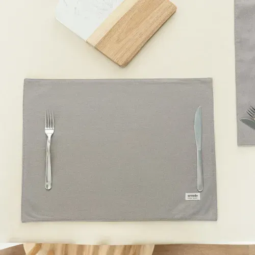 Set de 2 Individuales de Mesa Tusor Liso