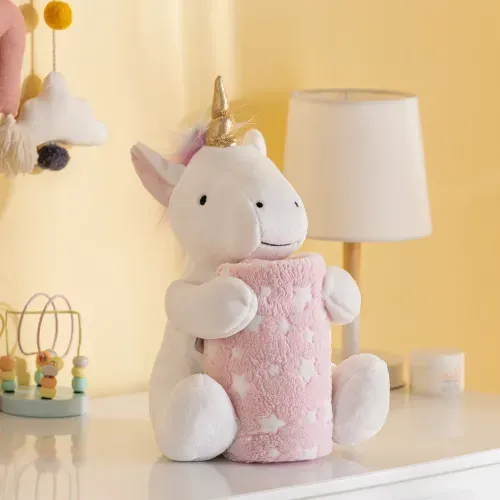 Peluche Unicornio con Manta