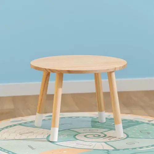 Mesa Infantil Redonda de Madera