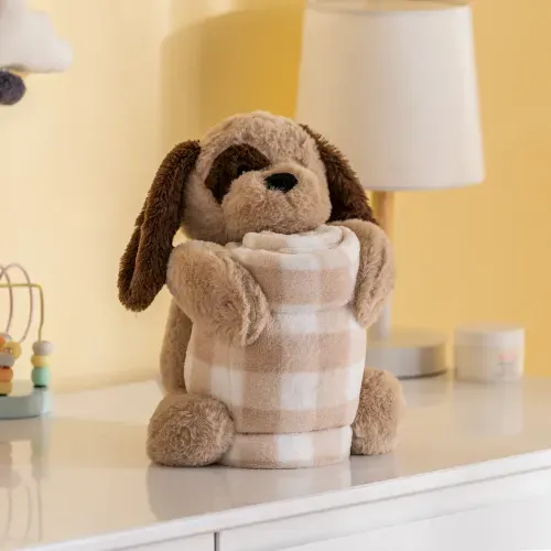 Peluche Perrito con Manta