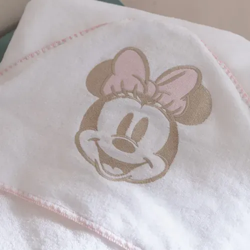 Bata Toalla Bebé con Capucha Disney Minnie