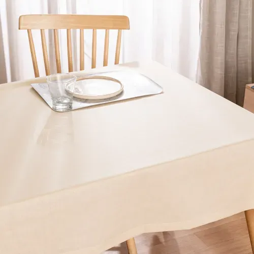 Mantel Rectangular Grande Cañamo Liso