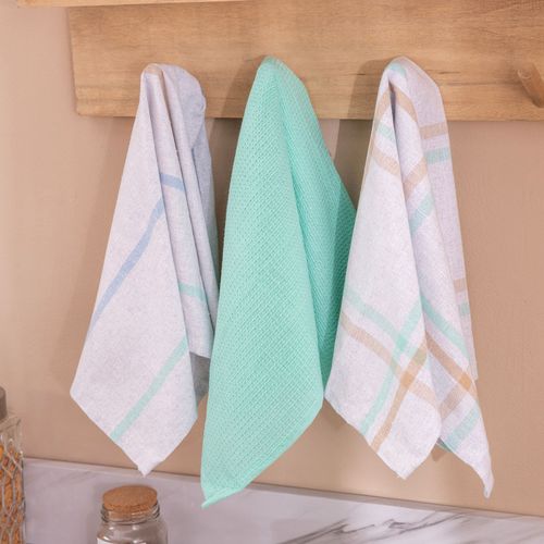 Set de 3 Repasadores Cuadrillé