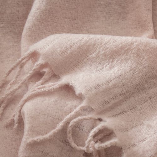 Manta Boucle con Flecos